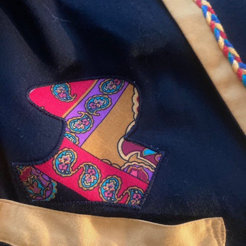 Vtg 80’s Western Patchwork Jacket Coat Blazer Top… - image 8